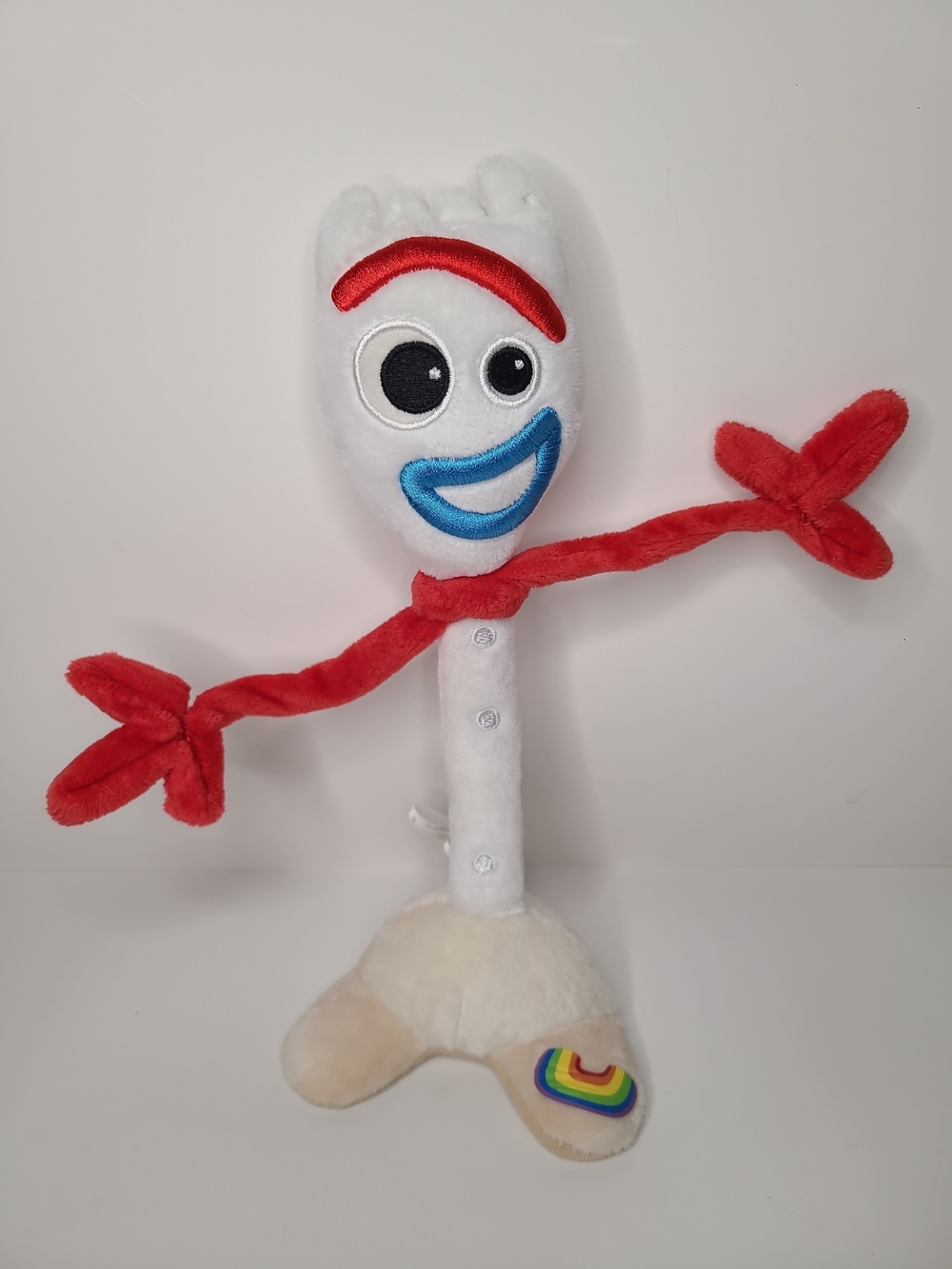 Forky Disney Pixar Plush Toy Story 4 Embroidered Eyes Poseable Bonnie Spork 12"